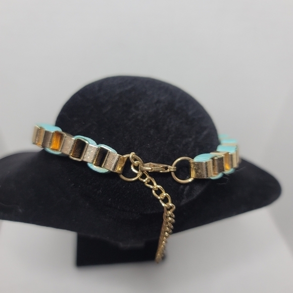 Fashion Jewelry Necklace Ribbon‎ laced Jeweled Chunky Studded (J8 - Picture 3 of 6